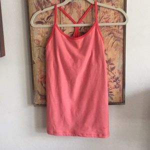 NIKE DRIFIT CORAL PINK STRETCH WORKOUT TANK TOP S